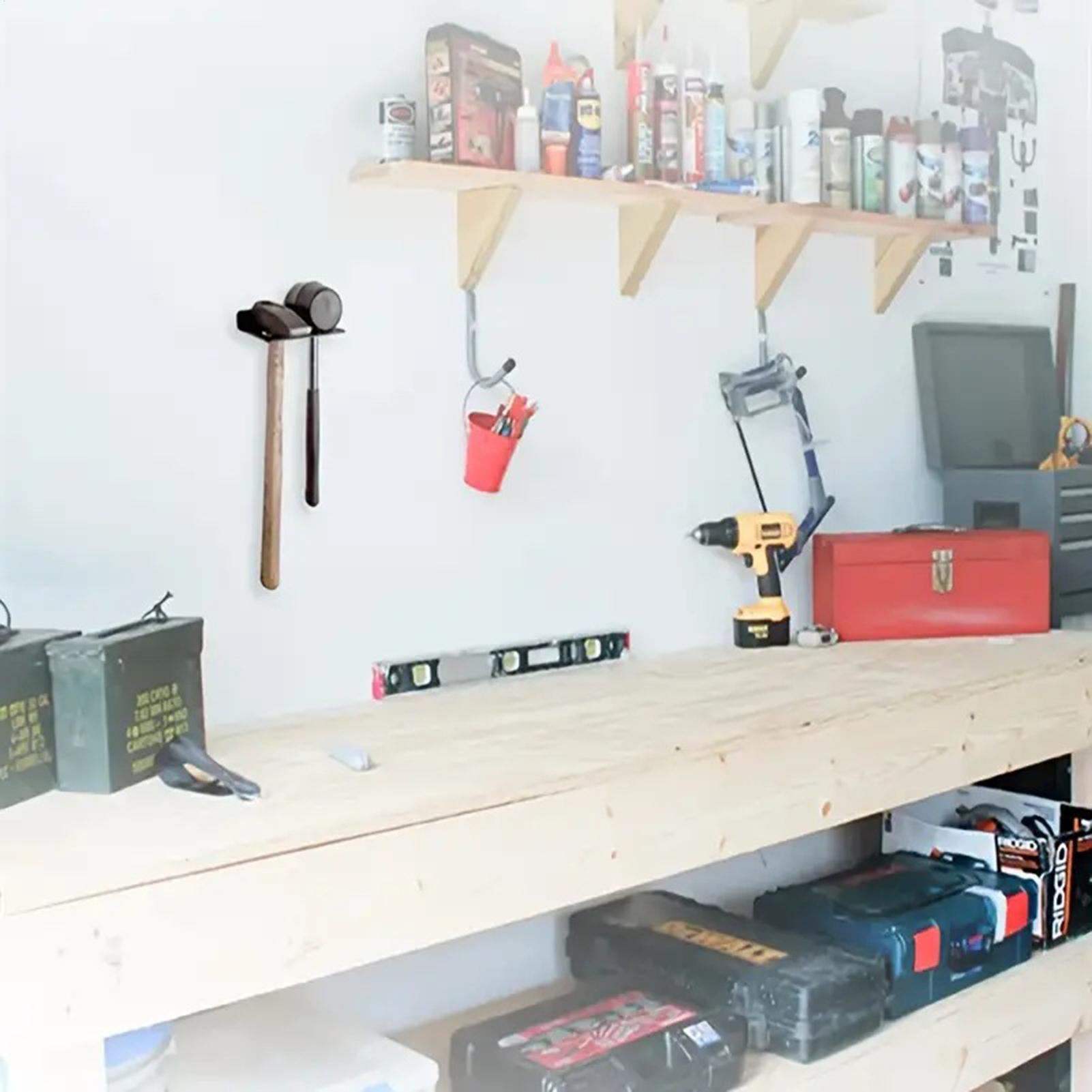 Workshop Tools Types - Tool Holder Wall Mount Double Slots