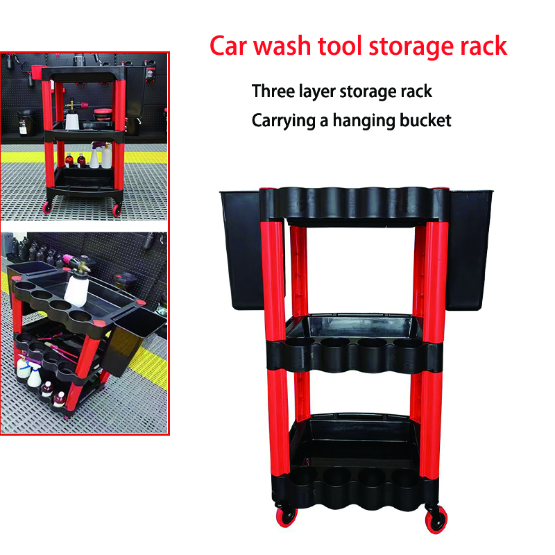 Car Workshop Tools And Equipment - Auto Repair WashTool Storage Car Three-tier