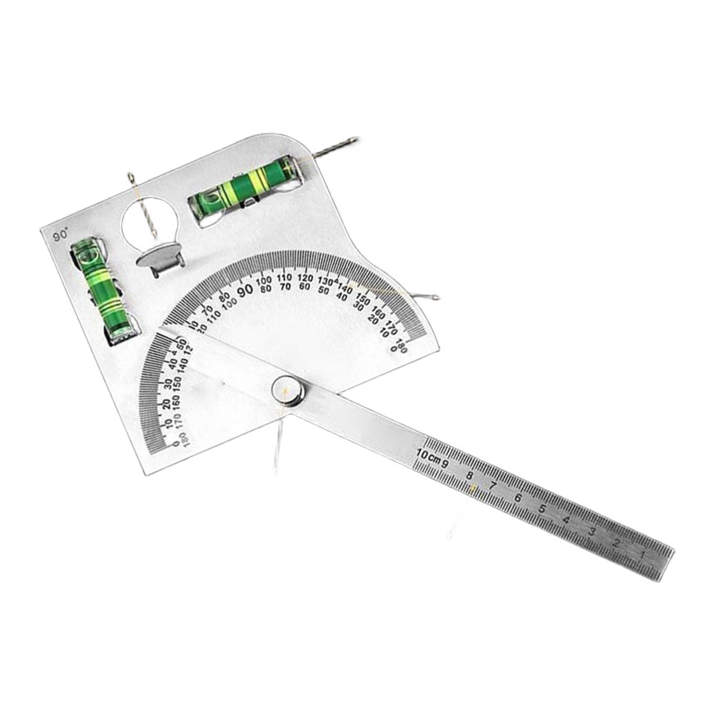 Workshop Tools Uses - Multi-Function Stainless Steel Angle Measuring Tool