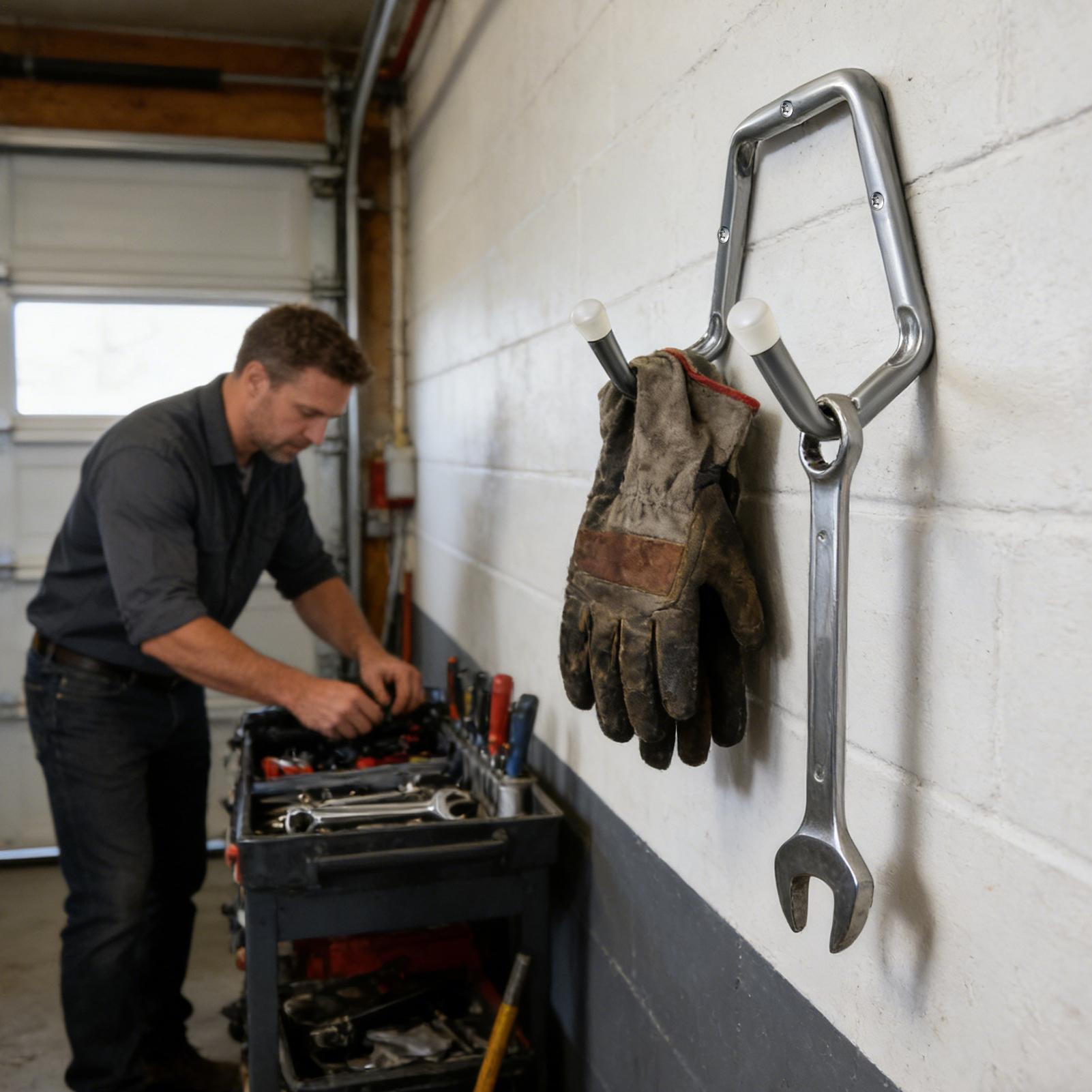 Workshop Tools Types - Ladder Hooks Garage Storage Utility Hose