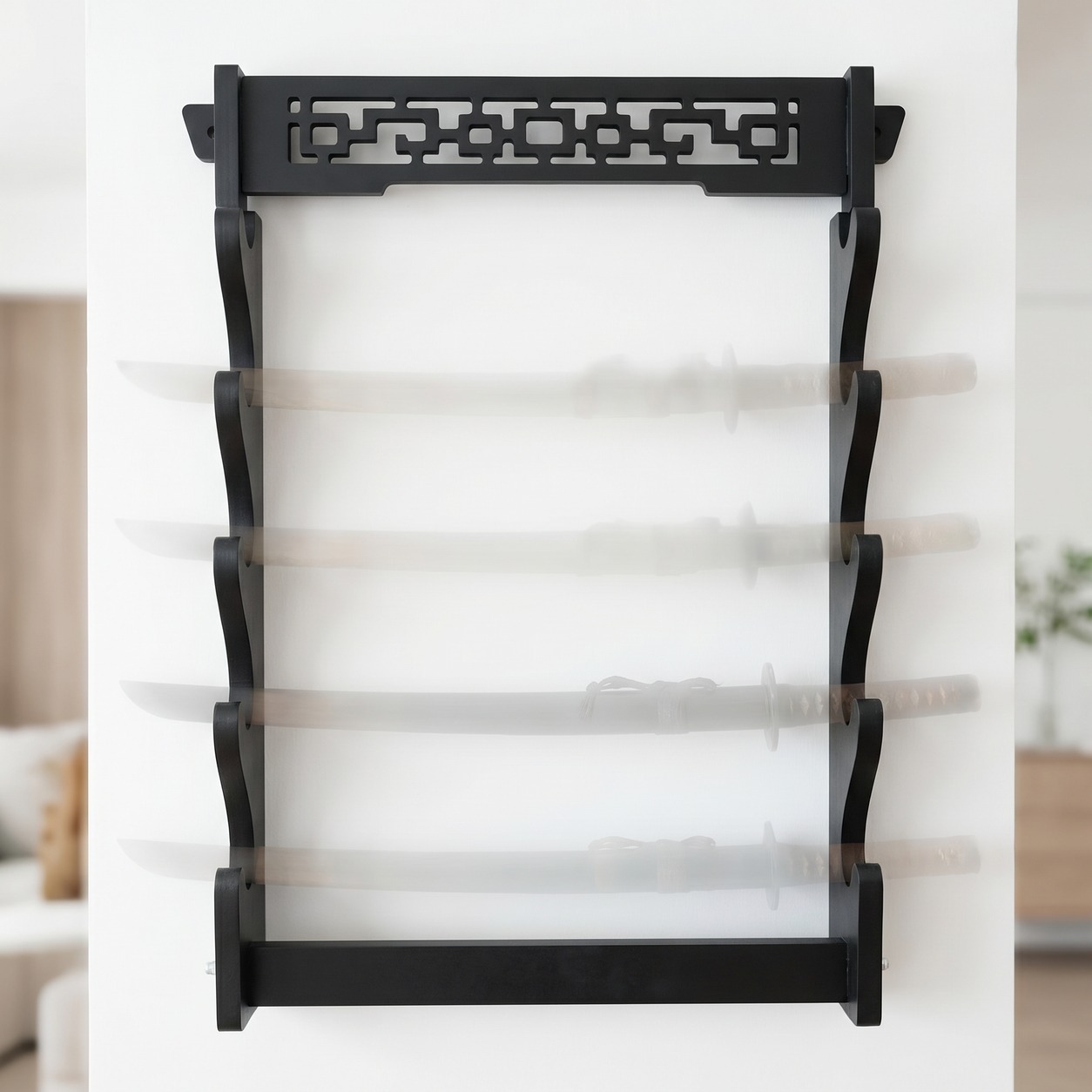 Workshop Tools On Wall - Wall Mount Katana Stand Rack Sword