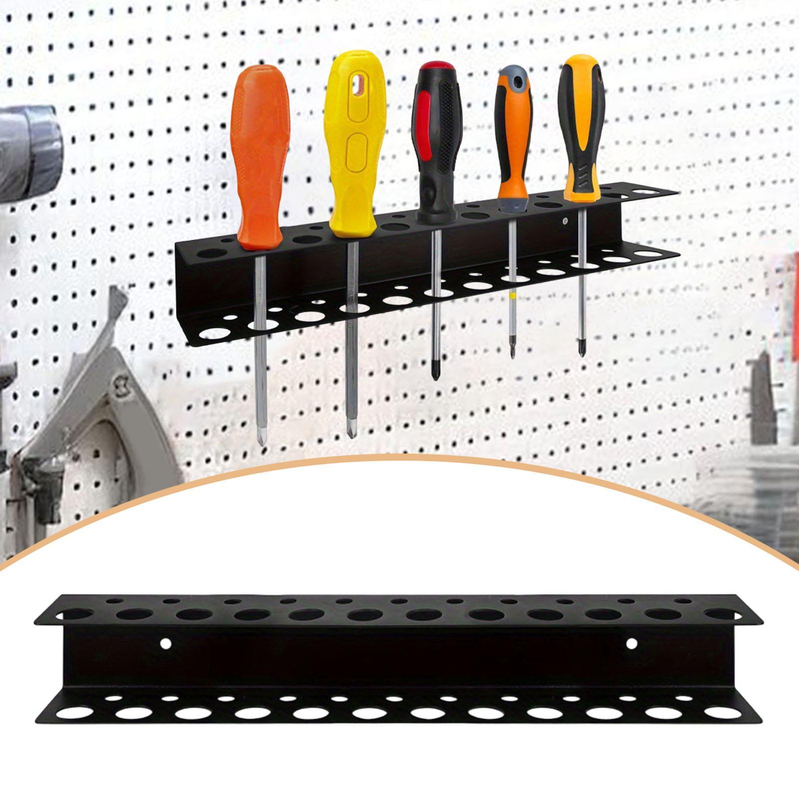 Workshop Tools On Wall - Multi Hole Screwdriver Stand Metal Organizer