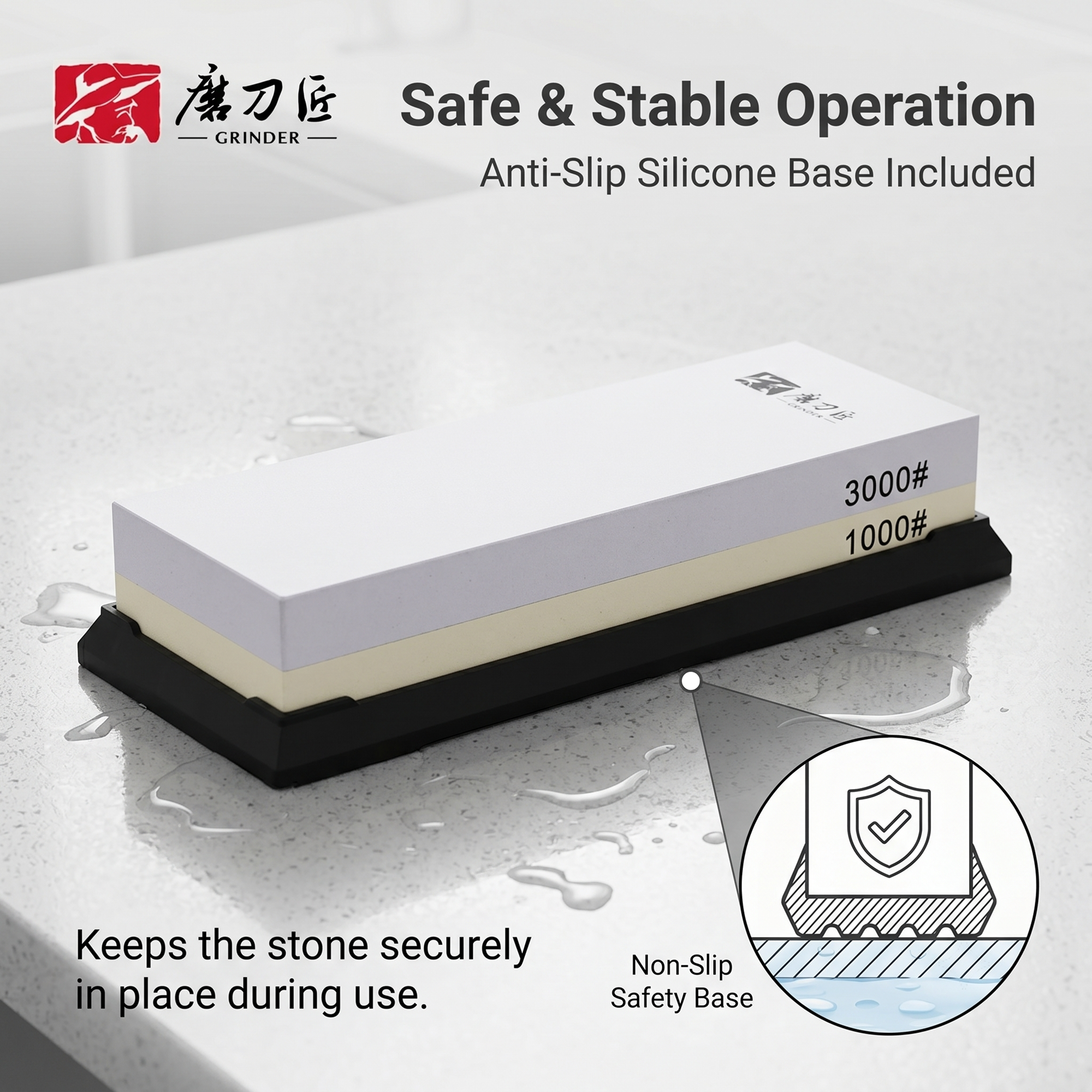 Corundum Sharpening Stone 1000 - Sharpening Stone Whetstone ulasan dan harga