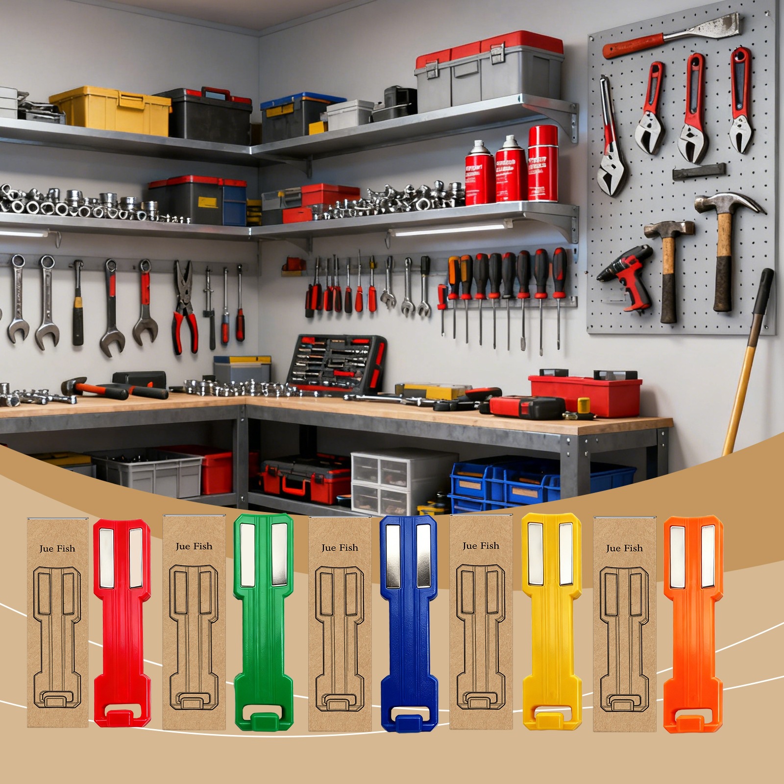 Magnetic Spray Can Holder Kitc - Workshop Tools On Wall ulasan dan harga