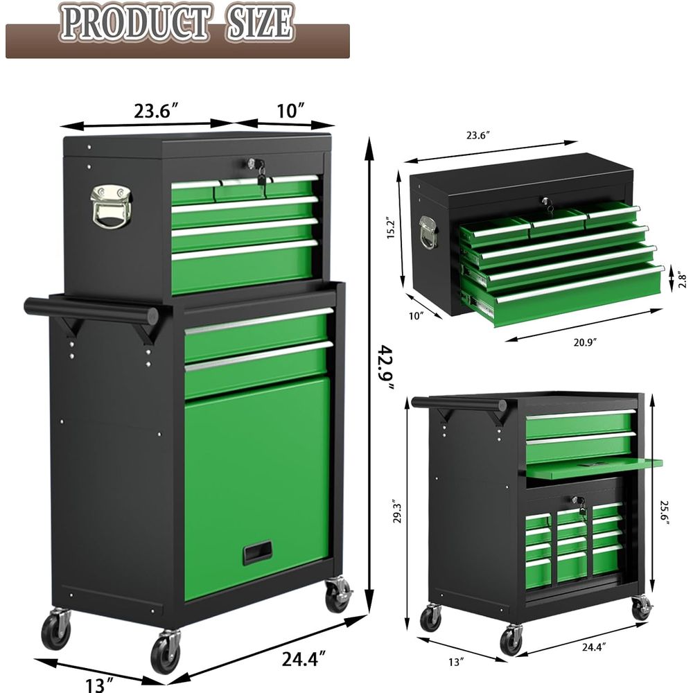 42.9 Lockable Wheeled Tool Che - Tools Box For Workshop ulasan dan harga
