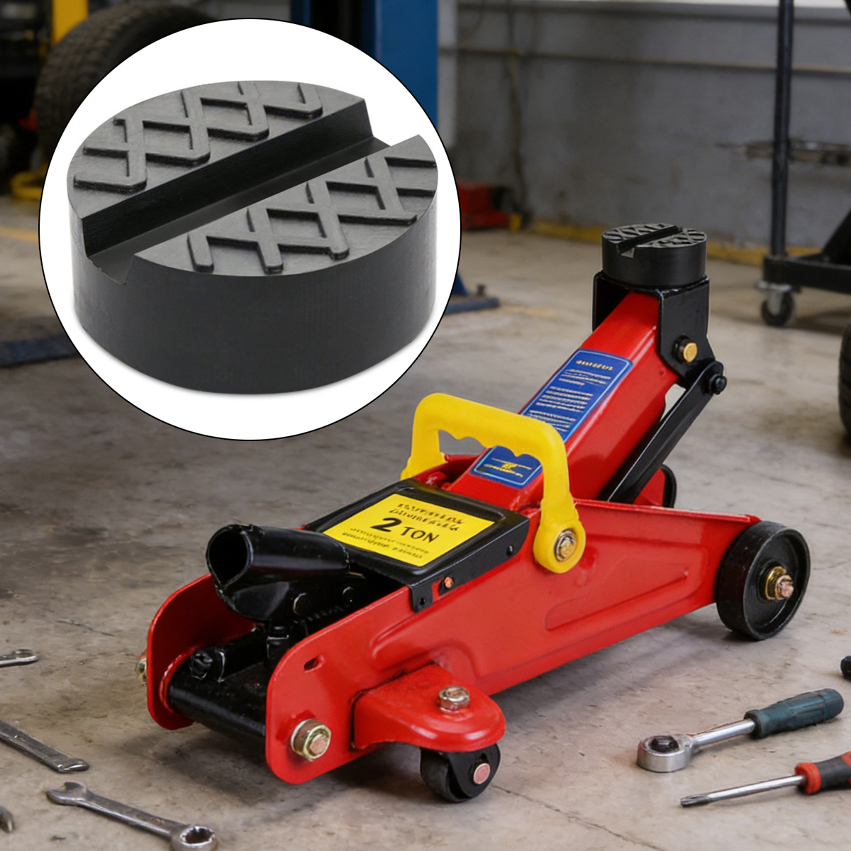 Jack Rubber Pad Car Hydraulic  - Special Tools Mechanical Workshop ulasan dan harga