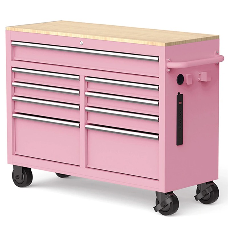 Pink Tool Chest on Wheels 46-I - Workshop Tools Uses ulasan dan harga