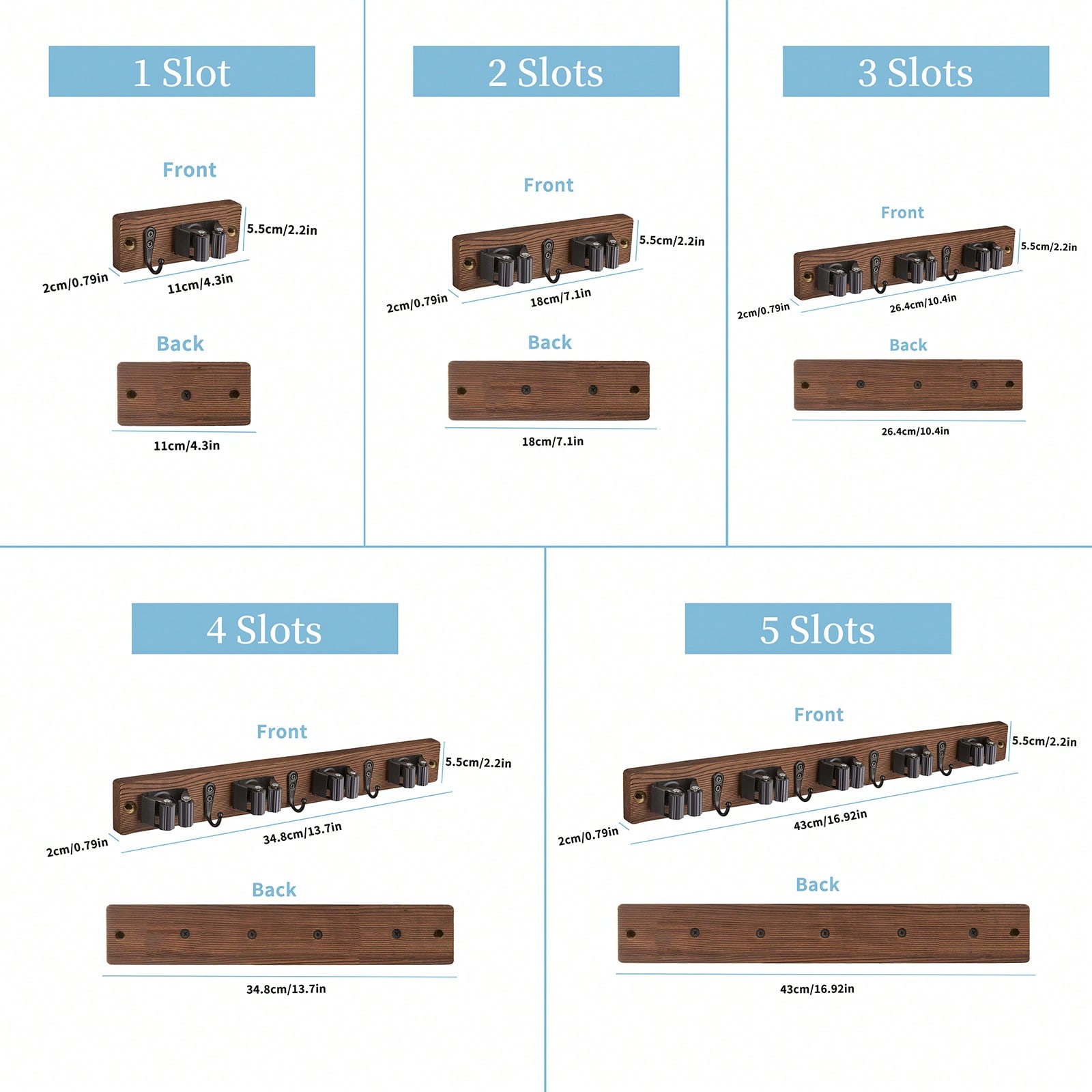 Mop Broom Holder Heavy Duty St - Workshop Tools On Wall ulasan dan harga