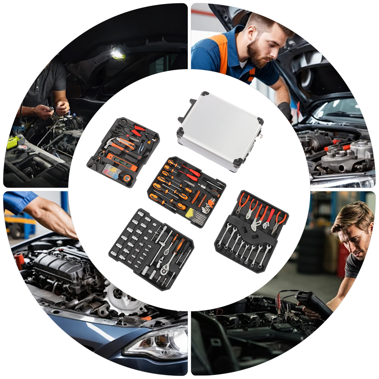 187PCS Carbon Steel Automotive - Hand Tools In Workshop ulasan dan harga