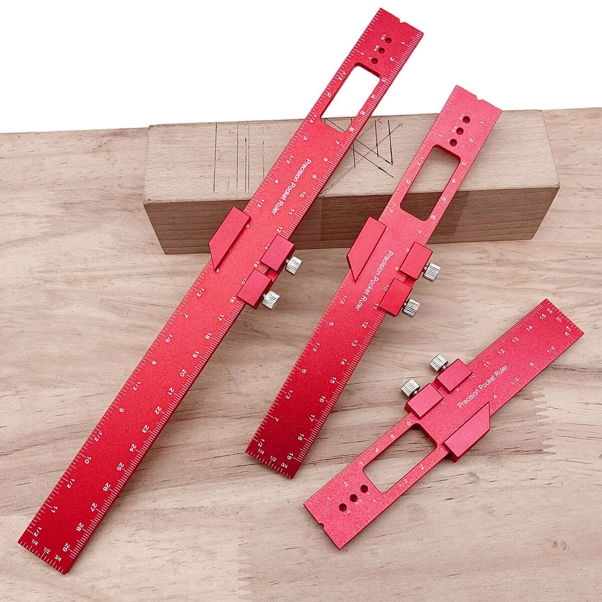 1/3Pcs Precision Pocket Ruler  - Mini Workshop Tools ulasan dan harga