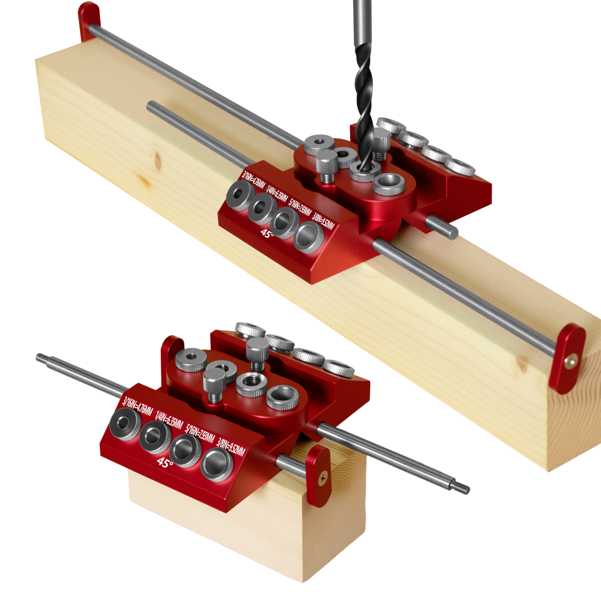 30°/45°/90° Aluminum Pocket Ho - Mini Workshop Tools ulasan dan harga