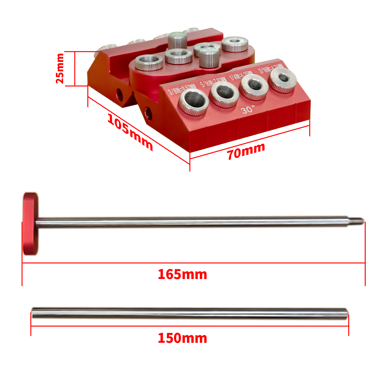 30°/45°/90° Aluminum Pocket Ho - Mini Workshop Tools ulasan dan harga