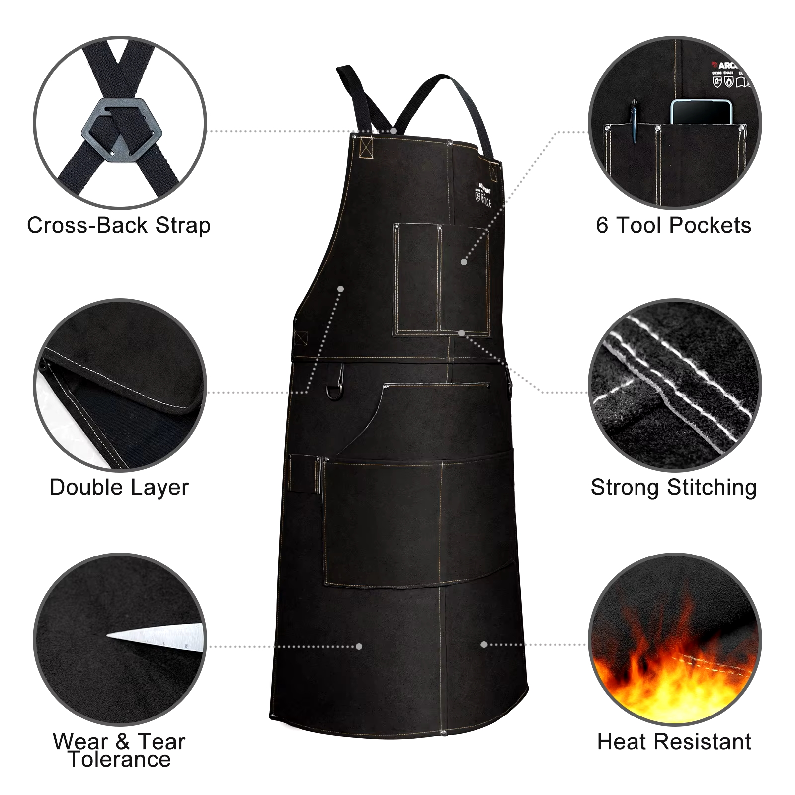 ARCCAPTAIN Leather Welding Wor - Mini Workshop Tools ulasan dan harga