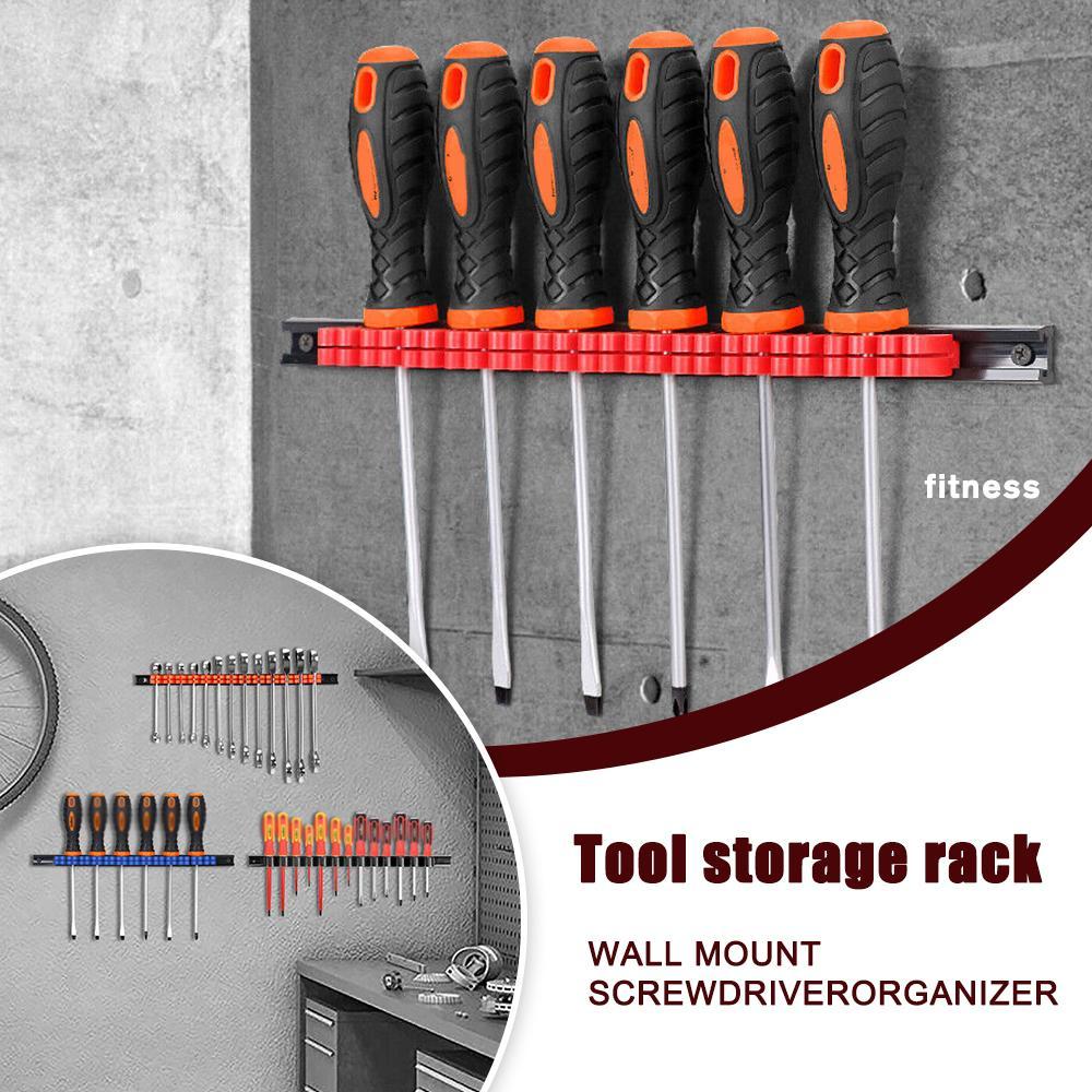 Plastic Screwdriver Holder Har - Workshop Tools Rack ulasan dan harga