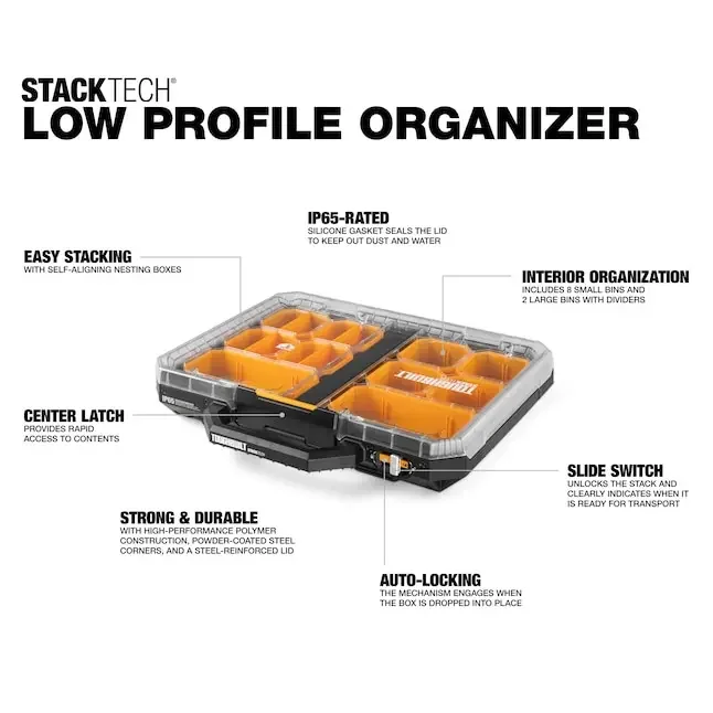 TOUGHBUILT TB-B1-O-10 STACKTEC - Tools Box For Workshop ulasan dan harga
