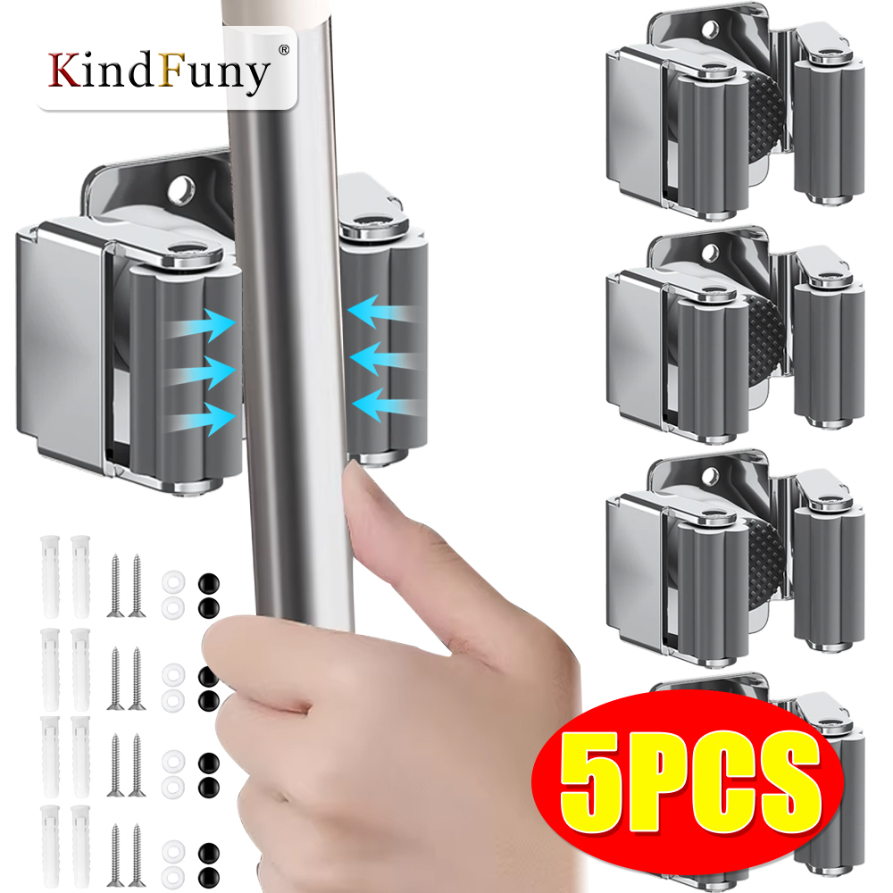 Stainless Steel Mop Clip Holde - Workshop Tools On Wall ulasan dan harga