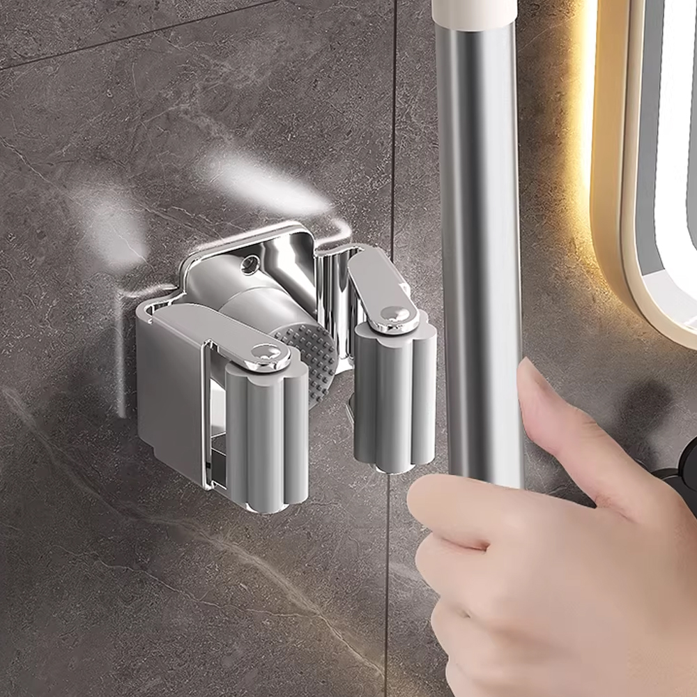 Stainless Steel Mop Clip Holde - Workshop Tools On Wall ulasan dan harga