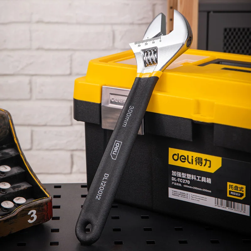 Deli Adjustable Wrench Car Bic - Hand Tools In Workshop ulasan dan harga