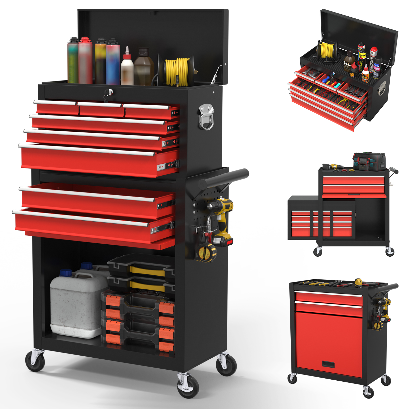 5/8-Drawer Tool Chest Rolling  - Tools Box For Workshop ulasan dan harga