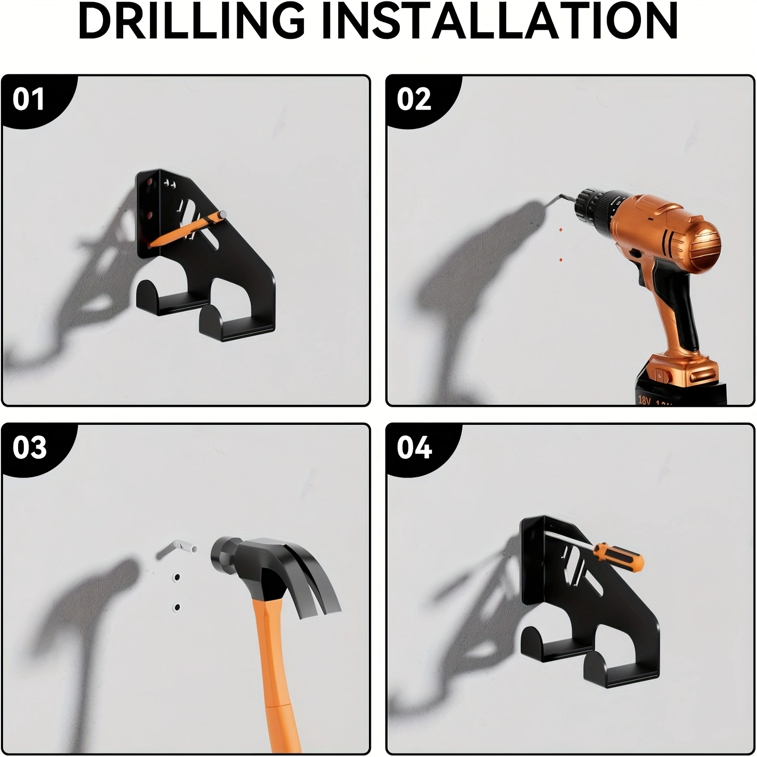 Wall Mounted Bracket for Chain - Workshop Tools On Wall ulasan dan harga