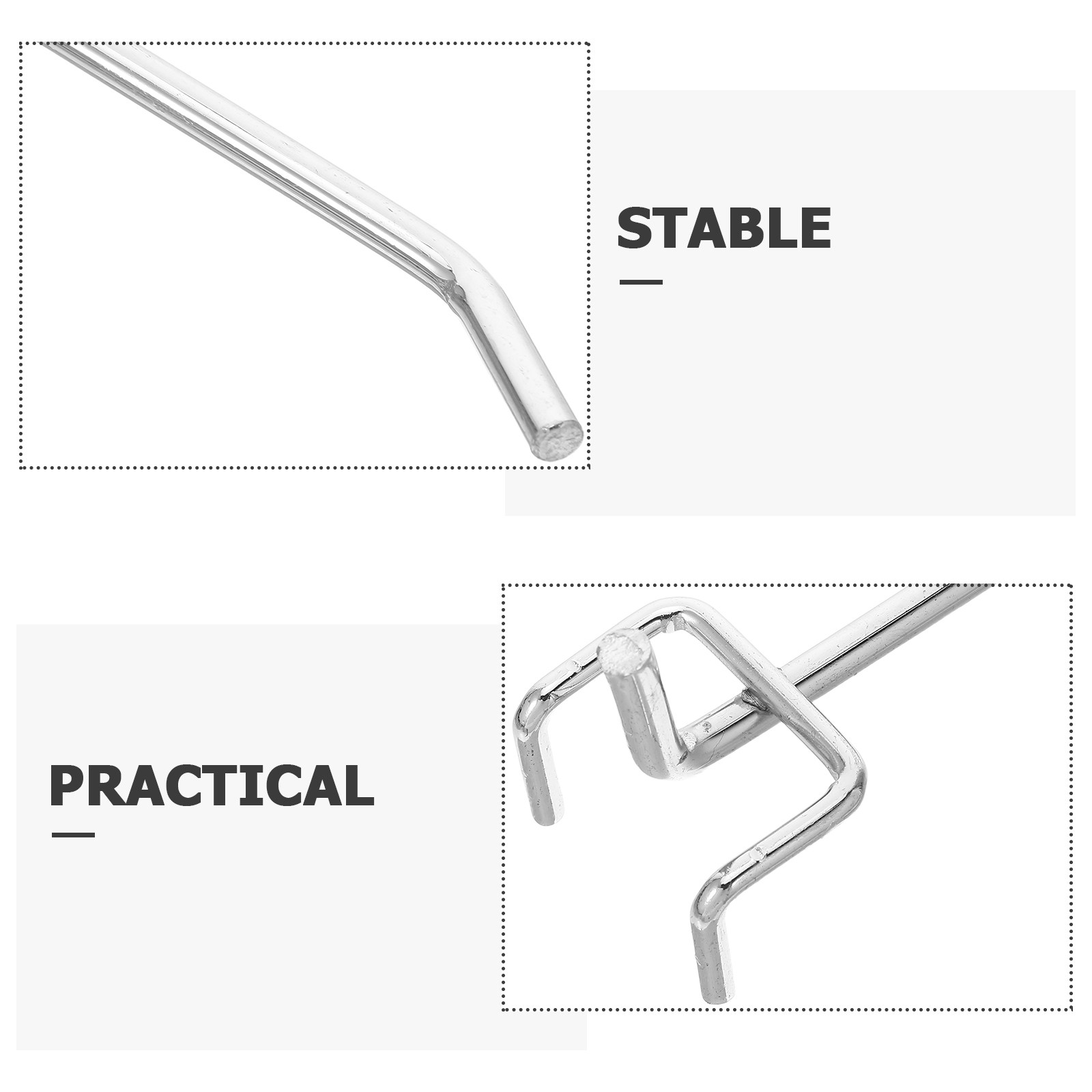 12Pcs Metal Pegboard Hooks Hea - Workshop Tools Display ulasan dan harga