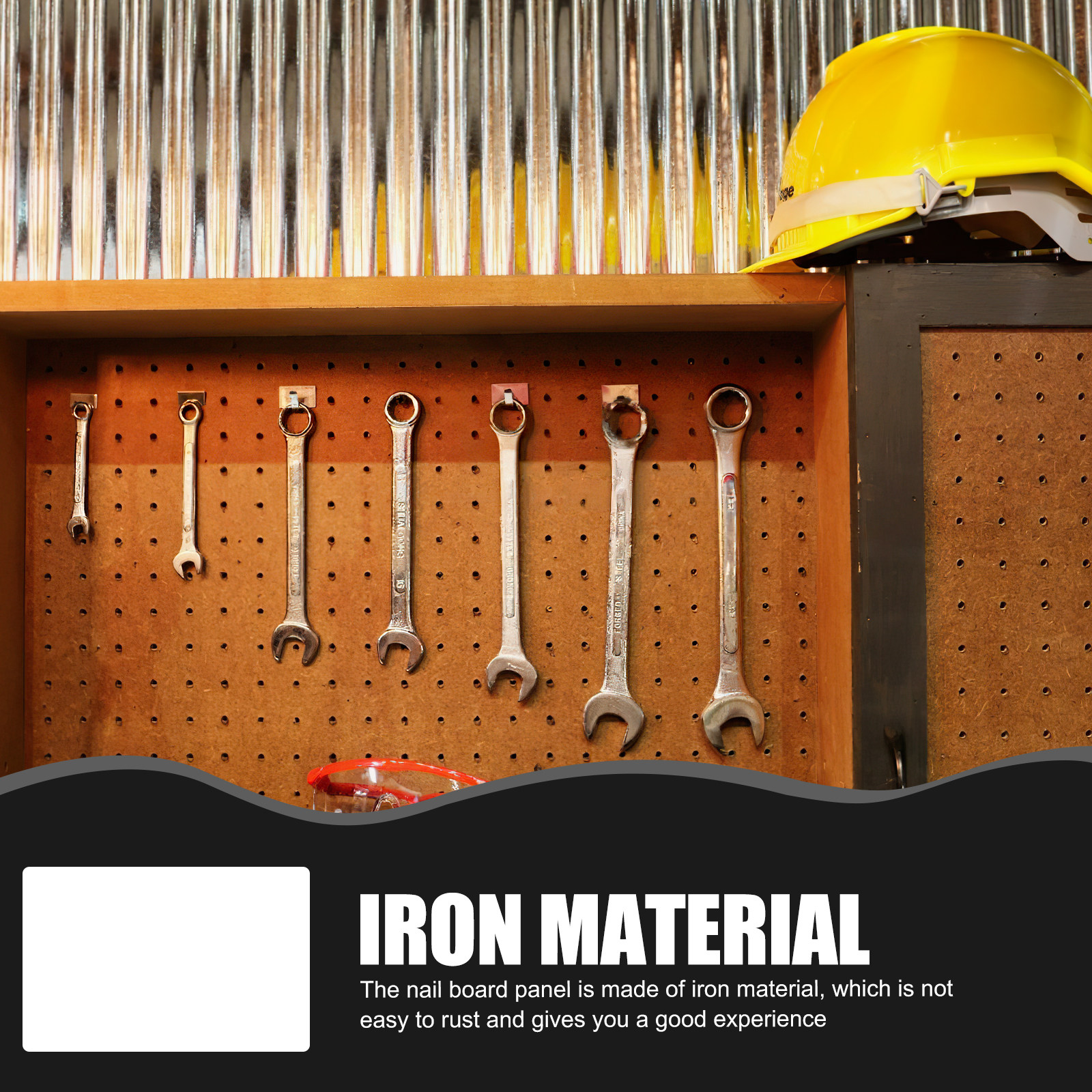 Metal Pegboard Panel Heavy Dut - Workshop Tools Display ulasan dan harga
