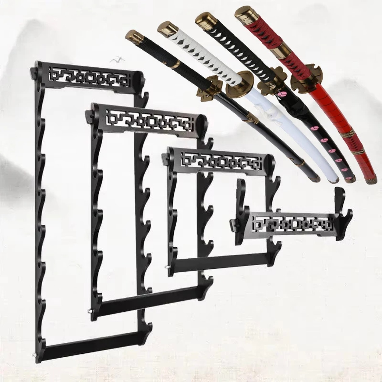 Wall Mount Katana Stand Rack S - Workshop Tools On Wall ulasan dan harga