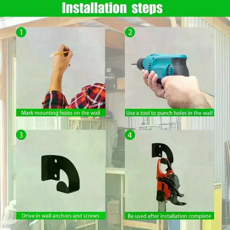 Chainsaw Wall Mount Heavy Duty - Workshop Tools Rack ulasan dan harga