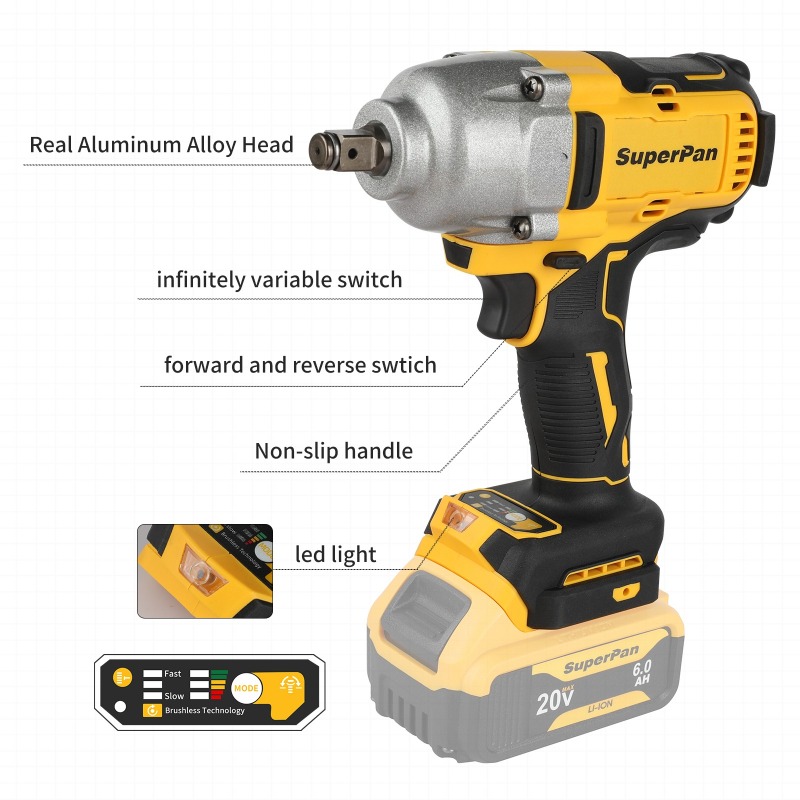 High Torque Cordless Impact Wr - Workshop Tools Uses ulasan dan harga